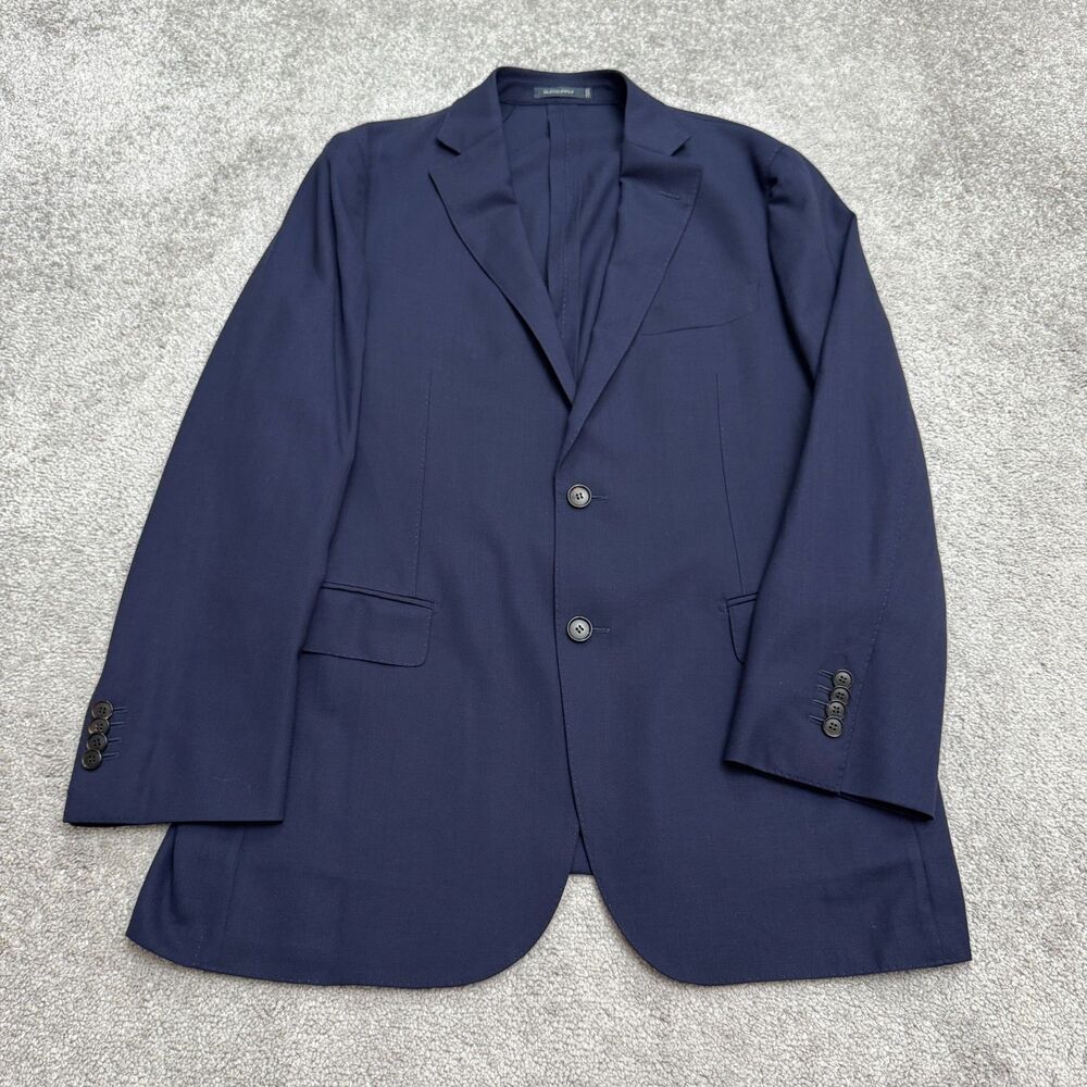 Suitsupply Havana Traveller Blazer Mens 44R Navy Blue Wool Cerruti iTravel Suit